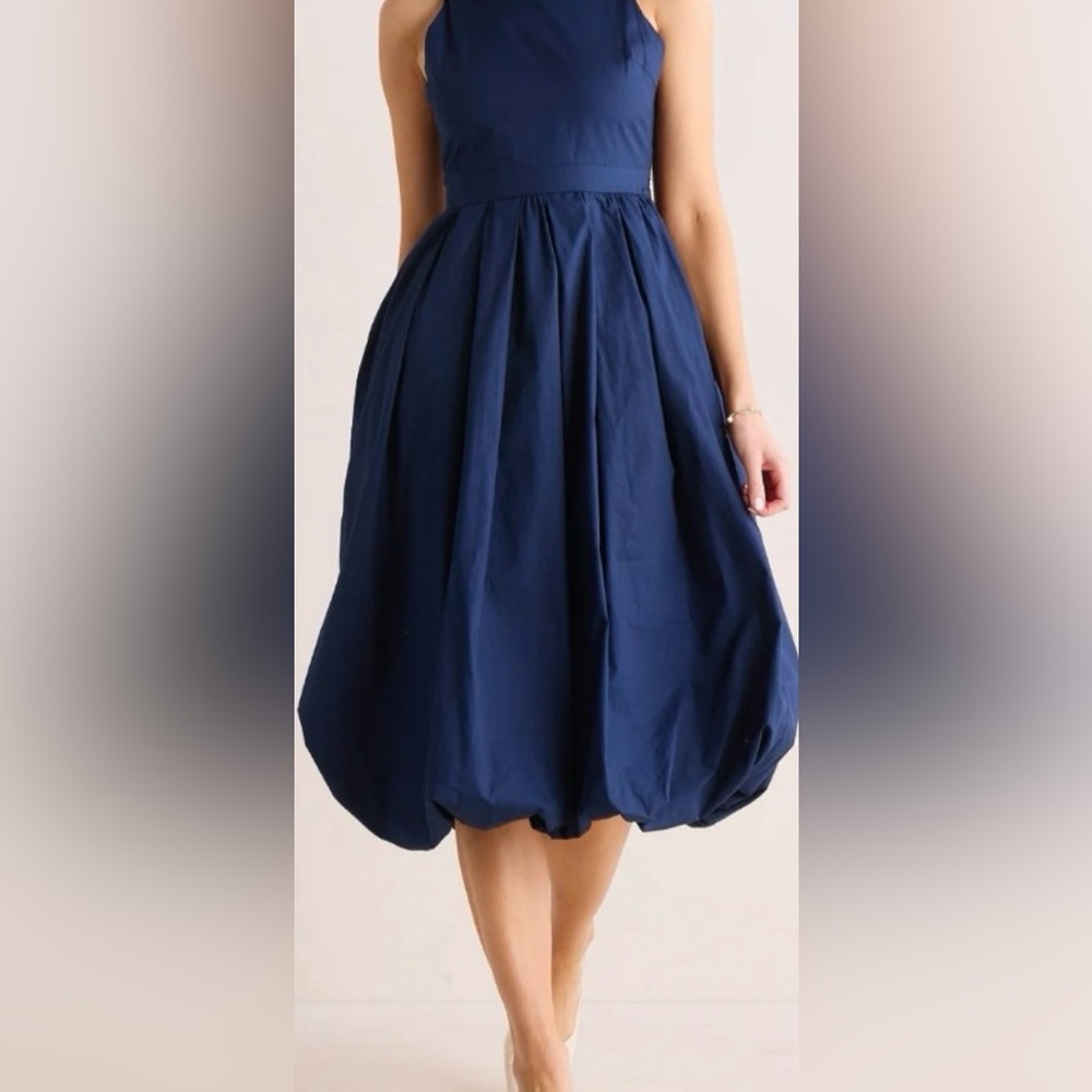 Avana Dark Blue Midi Dress